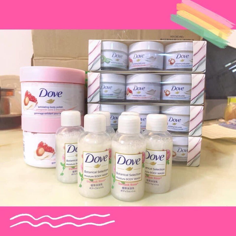 KEM TẨY DA chêt DOVE các mùi  tổng 150g