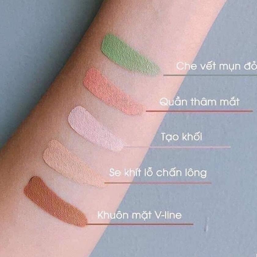 Bảng Che Khuyết Điểm 5 Ô Catrice AllRound Concealer Palette Triệt Sắc [Chính Hãng]