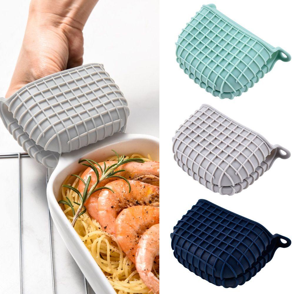 LEISURE Găng Tay Nhấc Nồi Bằng Silicone Chống Trượt Chống Bỏng