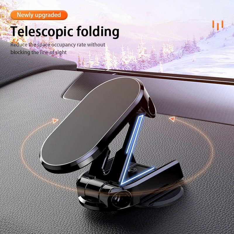 Giá Đỡ Điện Thoại Nam Châm Xoay 360 Độ° Giá Đỡ Thiết Bị Định Vị GPS Có Thể Xoay Và Điều Chỉnh Tiện Dụng