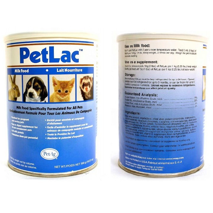 Sữa Bột PetLac Cho Chó Mèo 300g