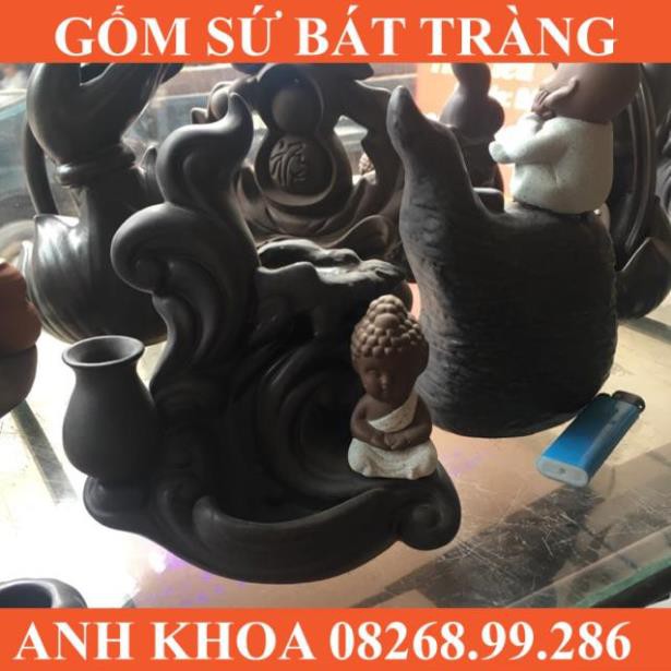Tượng trầm chú tiểu - Gốm sứ Bát Tràng Anh Khoa