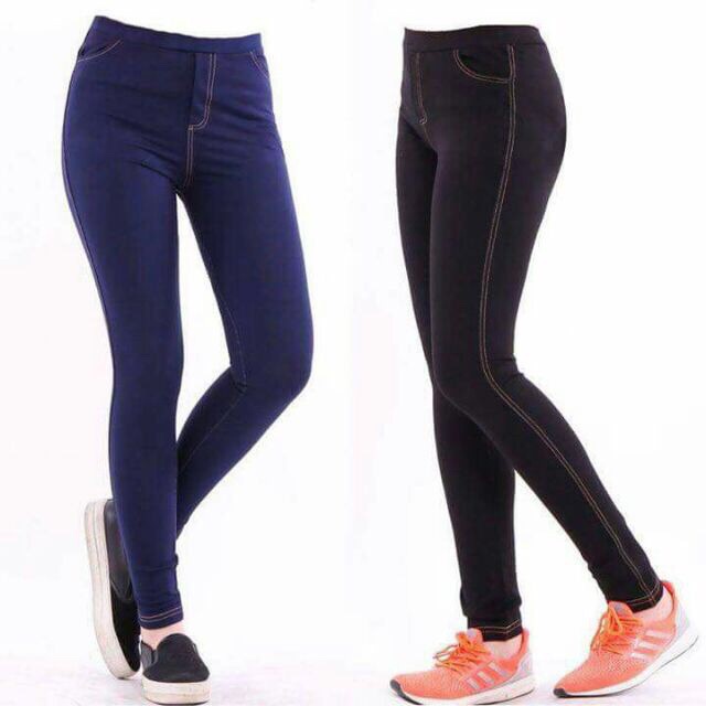 Quần legging giả bò cạp chun mềm mịn, chuẩn form lên dáng cực đẹp