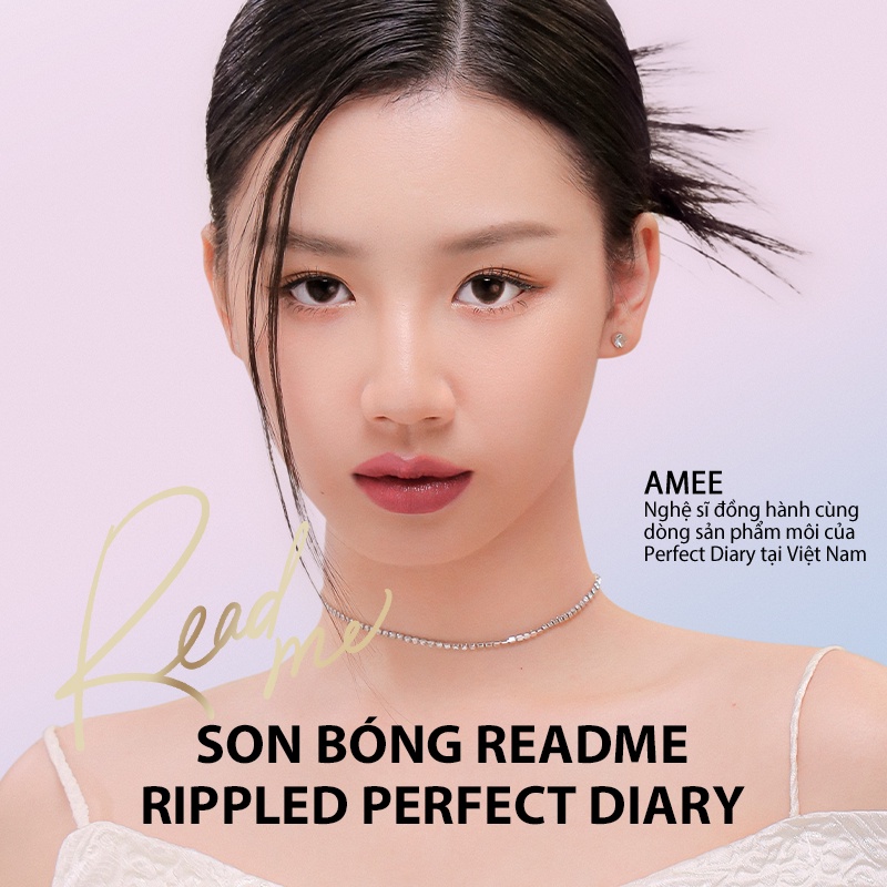 Son Bóng ReadMe Rippled Lip Gloss High Shine Finish Perfect Diary Nhiều Màu Tùy Chọn 4G