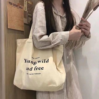 Túi xách vải canvas thời trang Hàn Quốc cho nữ