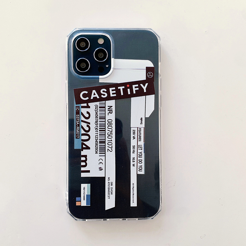 Ốp điện thoại mềm in chữ CASETIFY / Found Me Contact cho iPhone 12 11 Pro Max 6 6s 7 8 Plus XR X XS MAX mini SE 2020