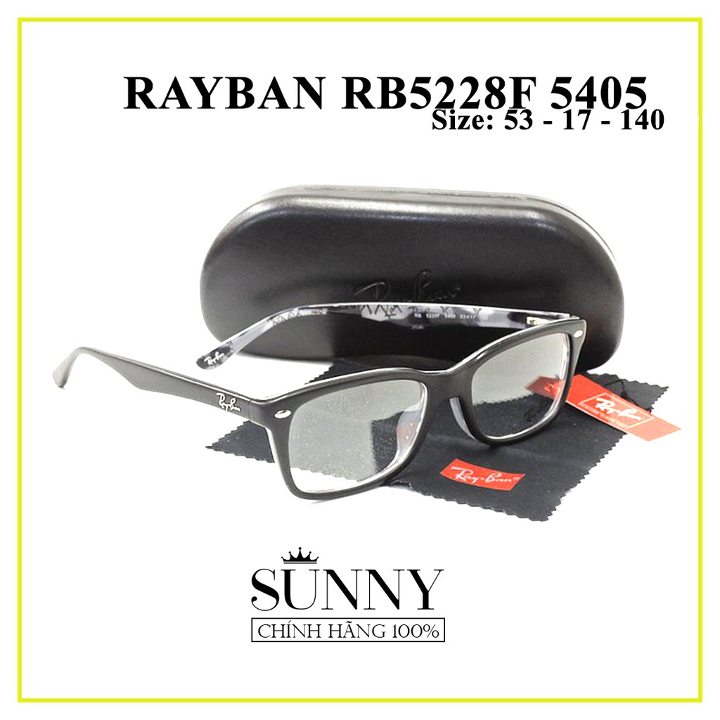 Gọng kính chính hãng Rayban RB5228F-5405 kèm tem thẻ bảo hành chính hãng, bảo hành toàn quốc