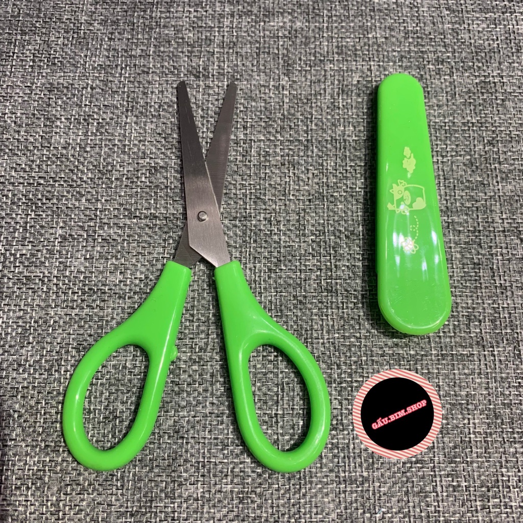 Kéo thủ công có nắp đậy hình động vật dễ thương