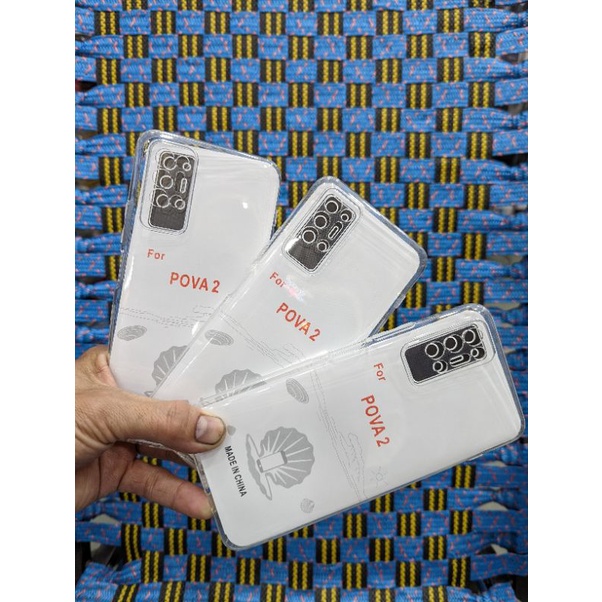 Ốp lưng Tecno Pova 2 dẻo trong sò siêu trong suốt hàng loại 1