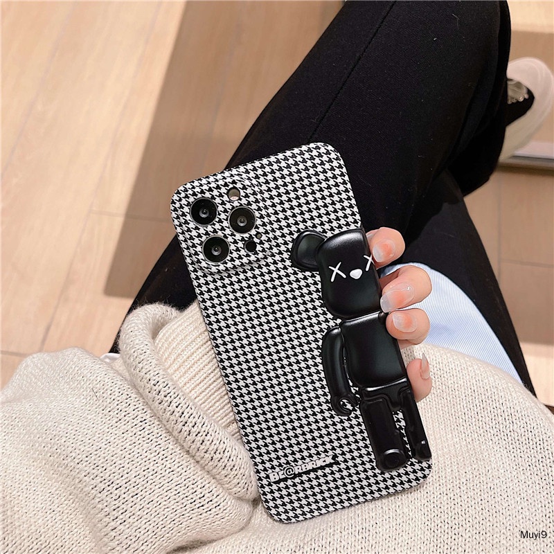 Ốp Điện Thoại In Họa Tiết Houndstooth 3D Thời Trang Cho iPhone13ProMax 12ProMax IX/XS MAX 11PROMAX XR i7/8plus