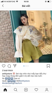 Áo sơ mi bánh bèo