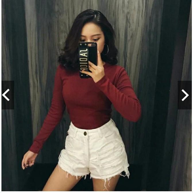 Áo thun gân tay dài