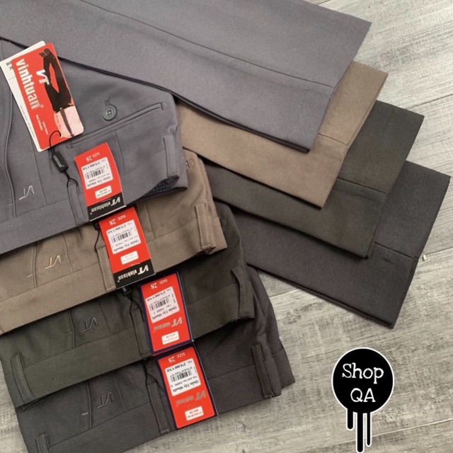 [Flash Sale] Quần Tây Nam - Quần Âu Nam - Vĩnh Tuấn - Mã:8555 - Dáng Công Sở Ống Côn | BigBuy360 - bigbuy360.vn