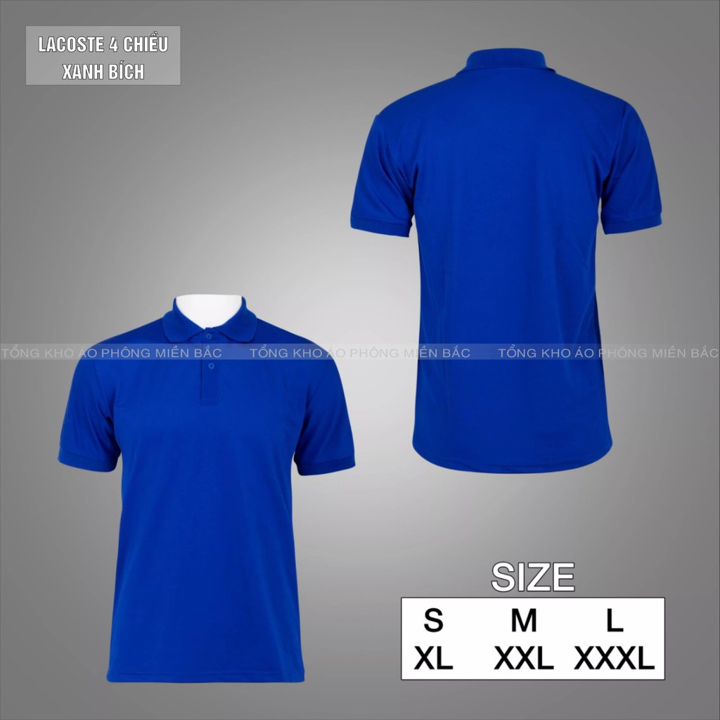 Áo POLO màu XANH BÍCH - Áo phông Trơn Nam Nữ,ngắn tay có cổ,vải cao cấp không xù,co dãn 4 chiều. Nhận IN ẤN theo yêu cầu