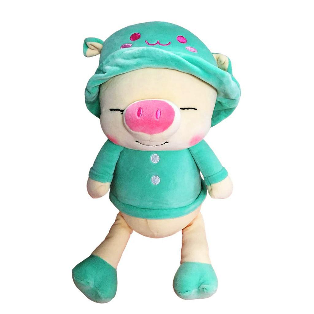 GẤU BÔNG HEO HAPPY ĐỘI NÓN DỄ THƯƠNG  LỢN HAPPY ĐỘI NÓN SIÊU MỀM SIÊU CUTE VẢI MINISO 4 CHIỀU MỀM MỊN