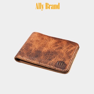 Ví da nam ally brand da bò pullup wax handmade