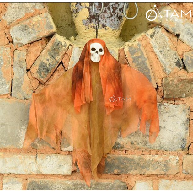 Mô hình con ma Halloween dang tay áo vải loang HLW-MT-08