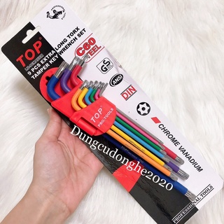 Bộ 9 Cây Lục Giác Bông (Có Lỗ) TOP LU-9CMAUBM