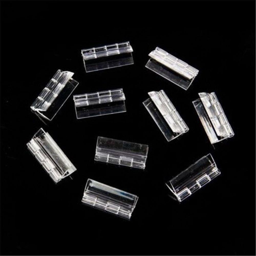 Set 10 Bản Lề Nhựa Trong Suốt Gấp Gọn Tiện Dụng