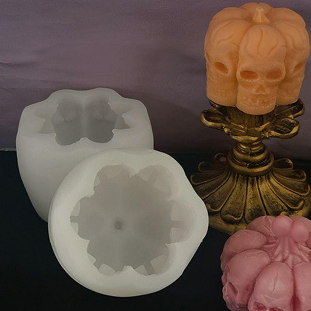GOGOUP Khuôn Làm Nến Hình Đầu Lâu Và Bí Ngô Trang Trí Halloween