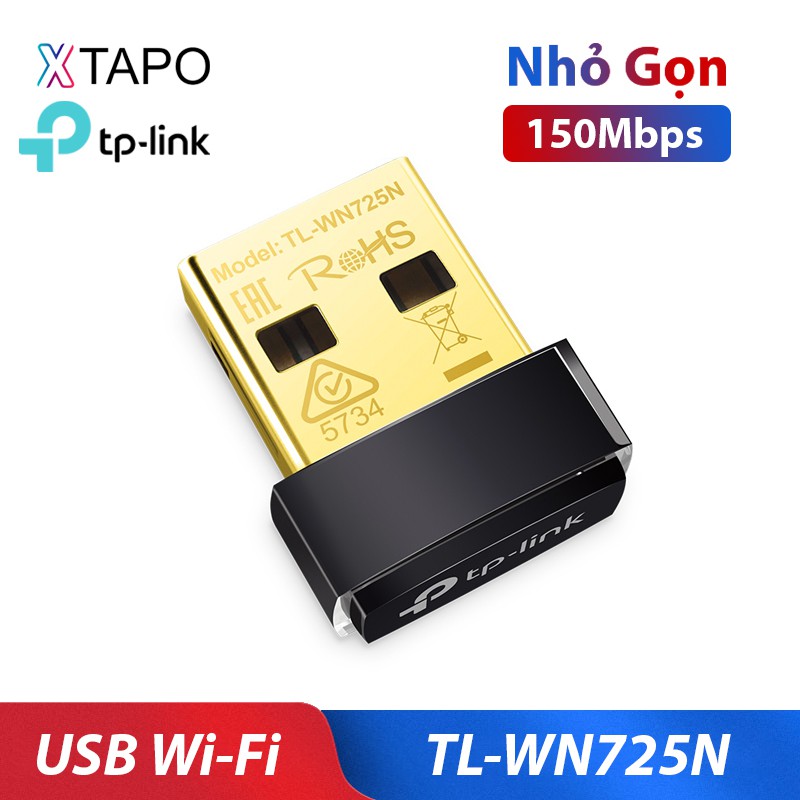 USB Kết Nối Wifi TP-Link TL-WN725N chuẩn N không dây 150Mbps - HÀNG CHÍNH HÃNG