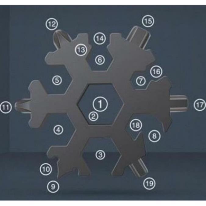 Cờ lê lục giác đa năng 19 in1 hình bông tuyết nhỏ gọn