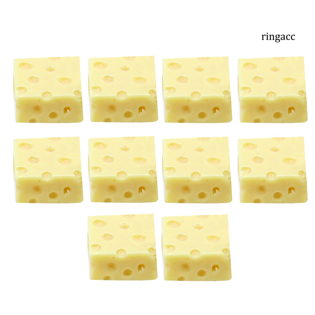 Set 10 Mô Hình Bánh Mì Phô Mai Mini Trang Trí Tiểu Cảnh