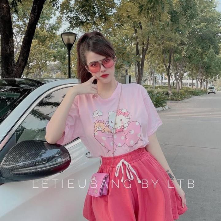 Set đồ nữ cá tính, set quần sóc áo thun đi chơi sang chảnh mùa hè đẹp 8A00086 JKR | BigBuy360 - bigbuy360.vn