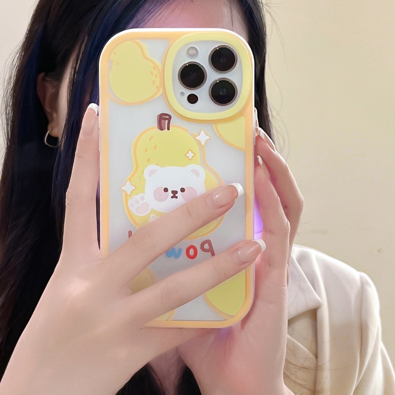 Ốp Điện Thoại Họa Tiết Đôi Mắt To Dễ Thương Cho iphone13Promax 11 / 12 6 / 7 / 8 xs / xr