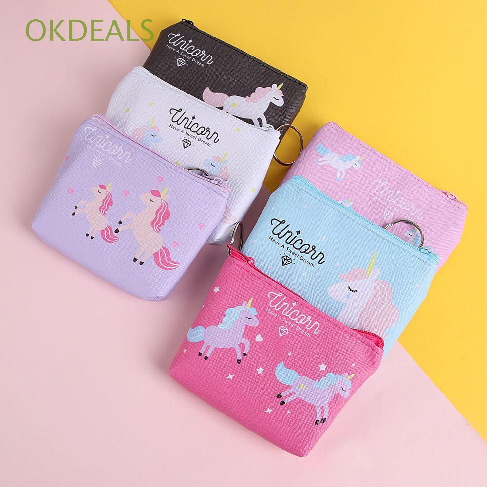 Ví nhỏ cầm tay in hình ngựa một sừng dễ thương | BigBuy360 - bigbuy360.vn