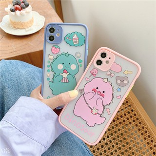 Ốp lưng iphone in Hình Cute Dino Basic Bảo Vệ Camera