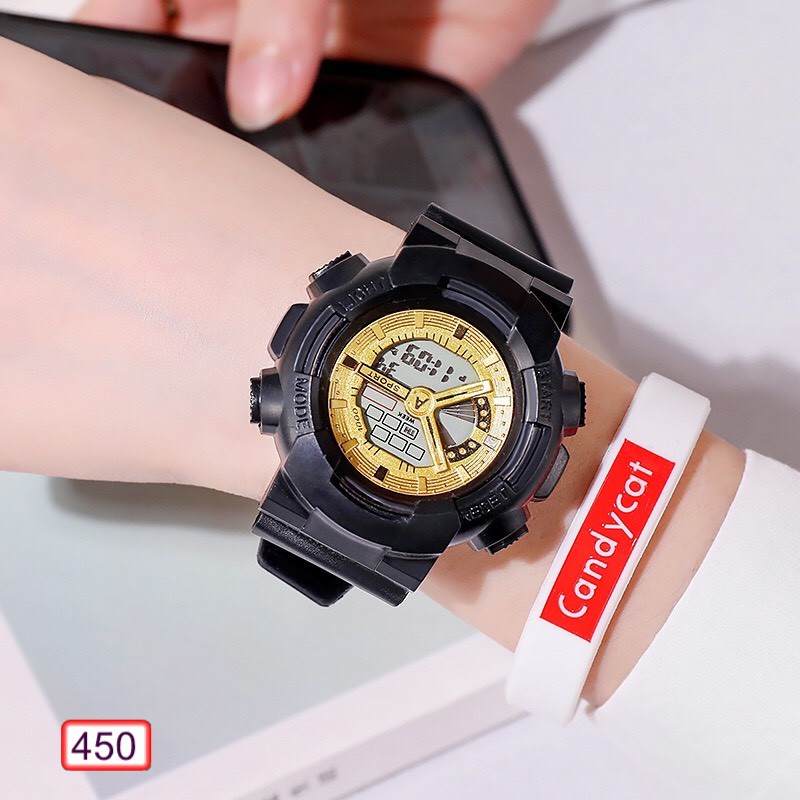 Đồng Hồ Thể Thao Nam Nữ Sport 450 Mặt Điện Tử Thời Trang Hot Trend - Hazo