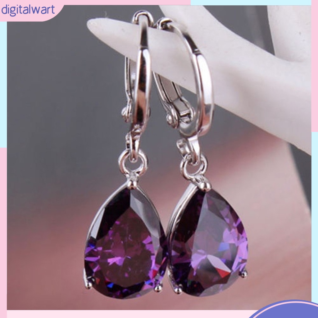 Bông Tai Hình Giọt Nước Chất Liệu Thân Thiện Với Da Thiết Kế Đơn Giản Thanh Lịch