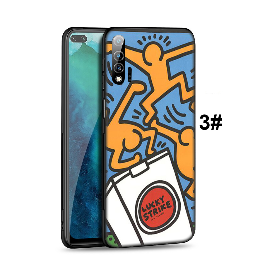 Ốp Điện Thoại Mềm Họa Tiết Keith Haring Ablu80 Cho Huawei Y6p Y6 Y7 Y9 Prime 2019 2018 P9 Lite Smart Pro