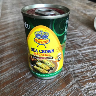 Cá Nục Kho Tiêu Sea Crown 155g | Made in Thailand | Chính Hãng Mackerel