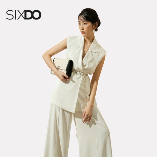Áo Vest trắng nữ SIXDO