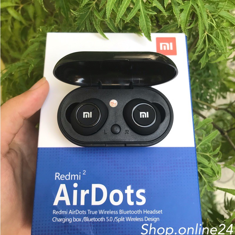 Tai Nghe Bluetooth AirDots Redmi2 True Wireless Công Nghệ 5.0 Cảm Biến Tự Động Kết Nối