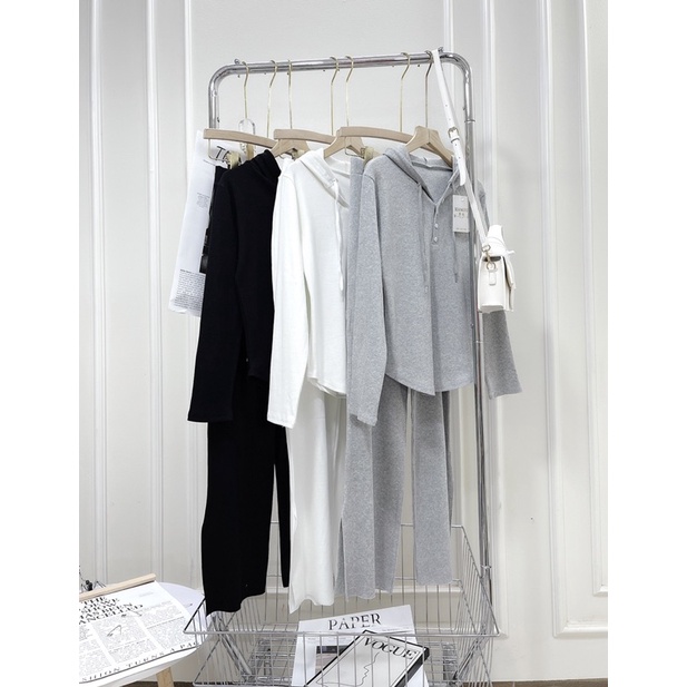 [ 𝐅𝐑𝐄𝐄 𝐒𝐇𝐈𝐏 ]  SET LEN THOM SỌC TAY XẺ GẤU VẠT BẦU