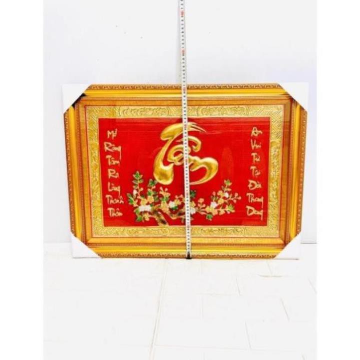 Đồ Đồng Thờ Cúng Phong Thủy Tranh chữ Tâm 50x 70 cm nặng 4kg chất liệu bằng đồng tranh phong thủy