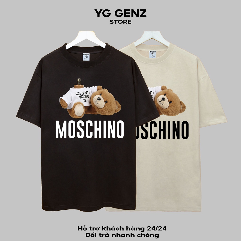 Áo thun M.C.N GẤU NƯỚC HOA YGGENZ shop , Áo thun unisex nam nữ from rộng oversize chất liệu cotton 100%
