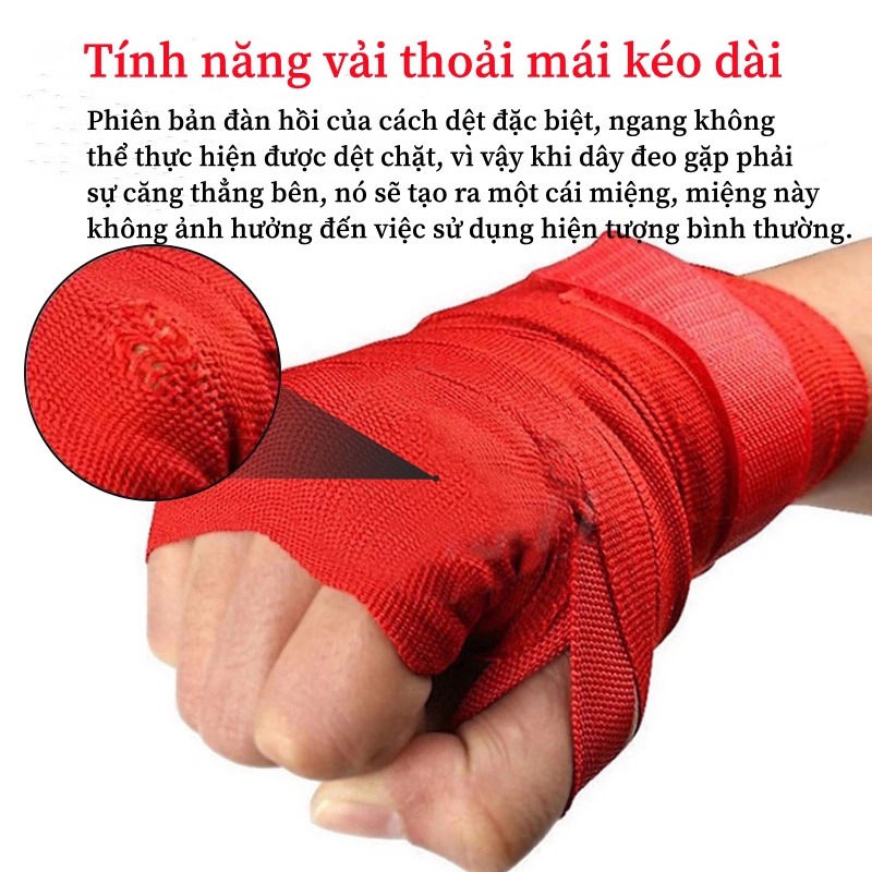 Băng Đa Boxing Võ Thuật,Băng đa quấn Tay Boxing,Băng đa Boxing 3M 5M quấn cổ tay đấm bốc võ thuật