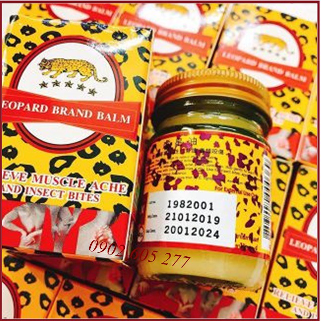 [hàng chính hãng]Dầu cù là con báo Leopard Brand Balm Thái Lan