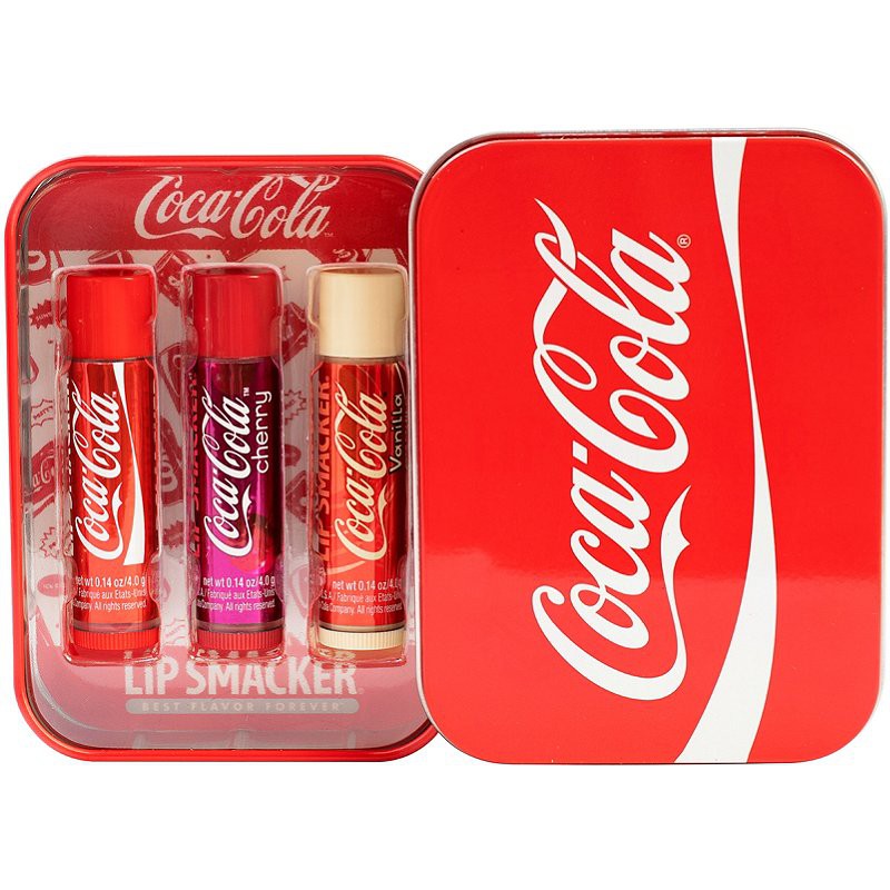 Set 3 thỏi son dưỡng Lip Smacker Coca Cola