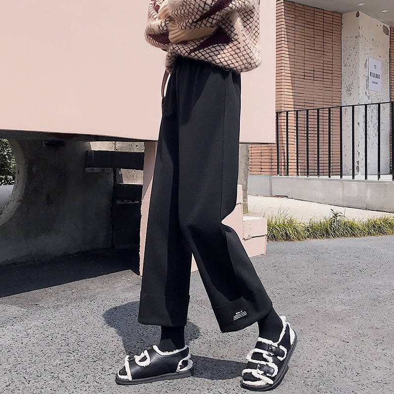 NRVP Quần dài ống rộng phong cách Hàn Quốc