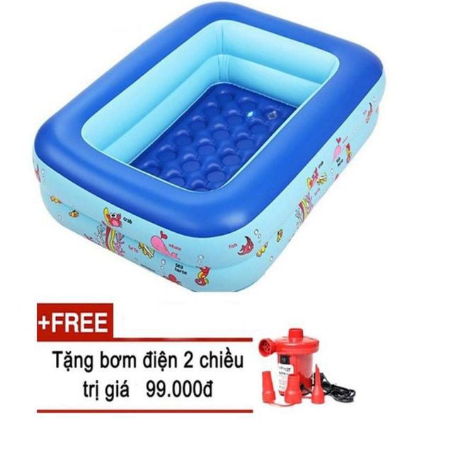 Bể bơi cho bé ( 1M2- 1M5-1M8-2M1-2M5...3M) đáy CHỐNG TRƯỢT