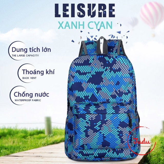 Balo Du Lịch Tudu, Ba Lô Nam Nữ Thời Trang Phong Cách Trẻ Trung (CN001)