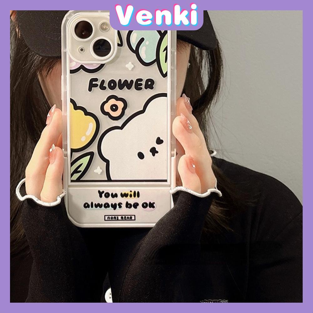 Ốp điện thoại silicon acrylic có giá đỡ gập thích hợp cho iPhone 11 Pro Max 13 Pro Max 12 Pro Max 7Plus xr XS Max