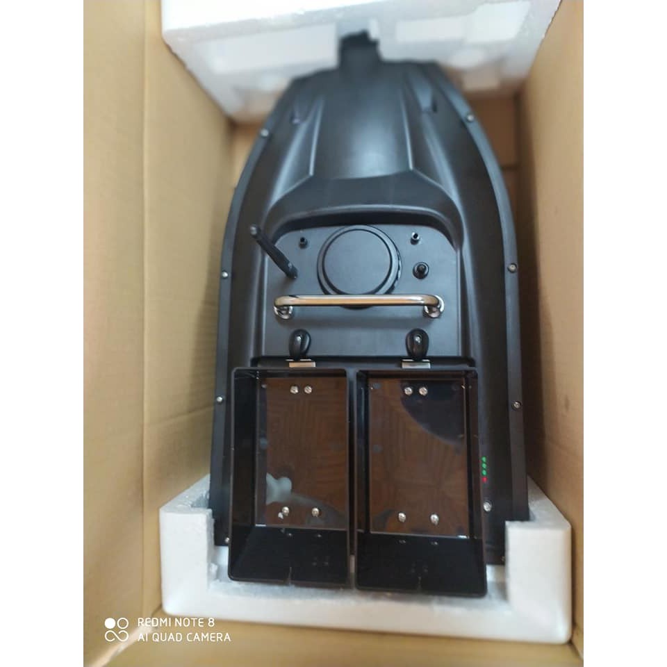 Thuyền thả thính 1 ben, 2 ben Cano điều khiển từ xa 500m tàu thả mồi câu cá chở được 1,5kg mồi câu