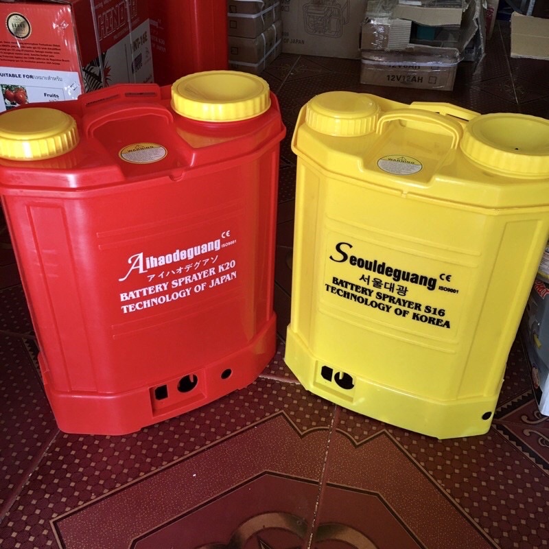 Vỏ bình xịt điện KAWASAKI ,16L ,20L.Vỏ dày,mang êm.,bền ,đẹp