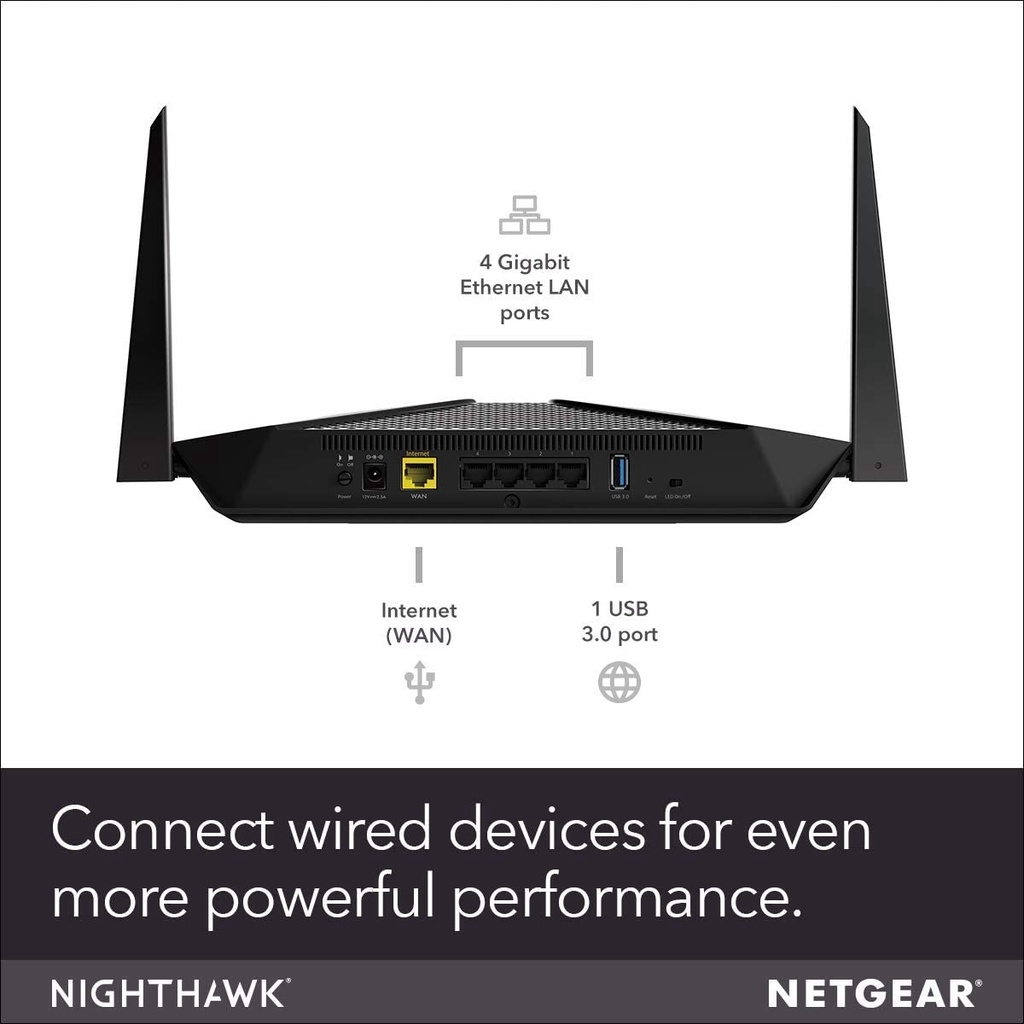 Bộ phát wifi không dây NETGEAR Nighthawk AX4 4-Stream WiFi 6 Router  - AX3000